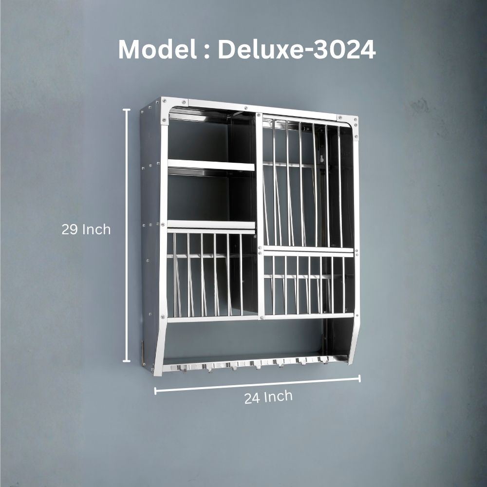 Charmy Wall Mount Kitchen Utensils Dish Rack Model DLX-3024 - Image 3