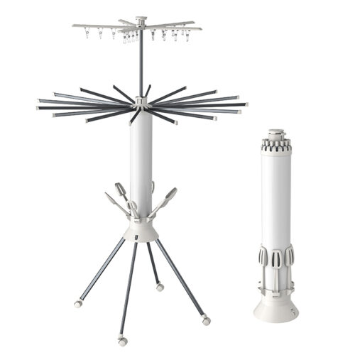 CHARMY 16-Rail Octopus Cylinder Cloth Drying Stand With Shoe Dryer | 4 Legs |Multi Layer