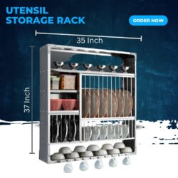 Charmy Wall Mount Kitchen Utensils Dish Rack DLX-3836