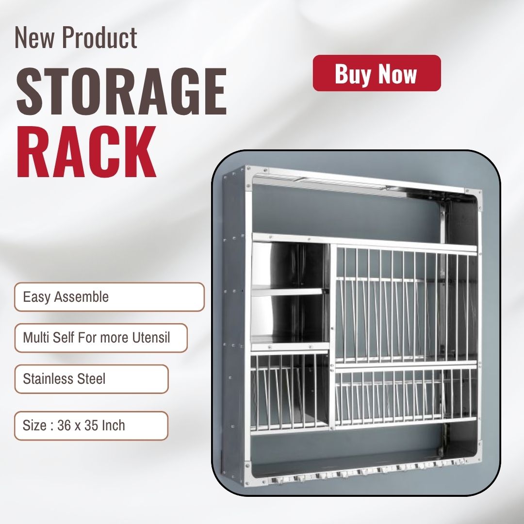 Charmy Wall Mount Kitchen Utensils Dish Rack DLX-3836 - Image 2