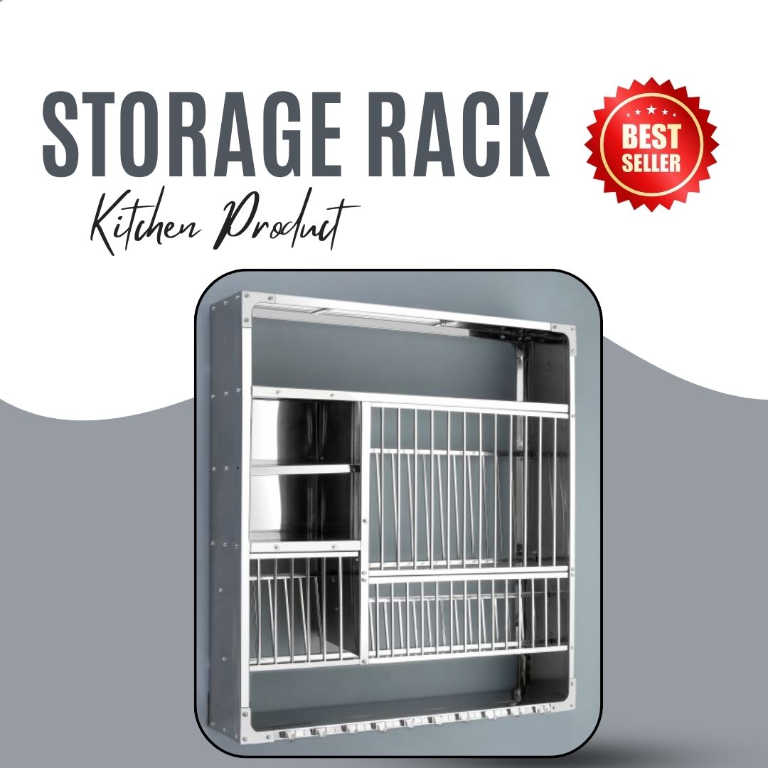 Charmy Wall Mount Kitchen Utensils Dish Rack DLX-3836 - Image 3