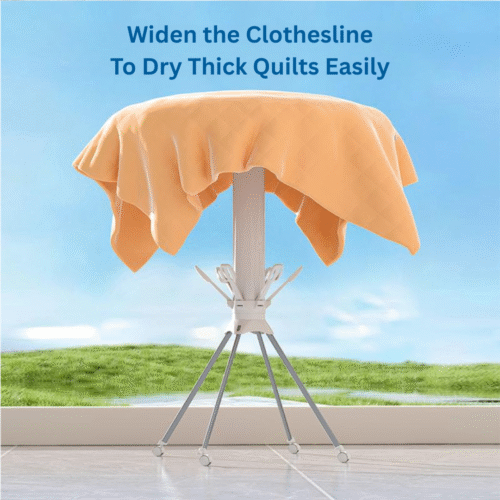 CHARMY 16-Rail Octopus Cylinder Cloth Drying Stand With Shoe Dryer | 4 Legs |Multi Layer - Image 10