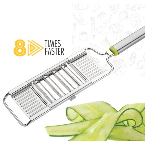 Charmy 6-in-1 Stainless Steel Slicer, Grater & French Fries Cutter - Image 3