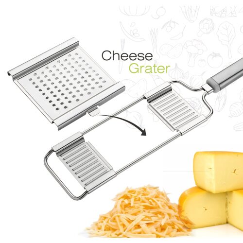 Charmy 6-in-1 Stainless Steel Slicer, Grater & French Fries Cutter - Image 4