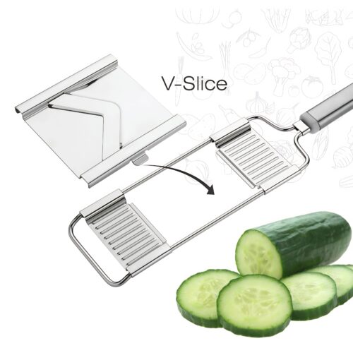 Charmy 6-in-1 Stainless Steel Slicer, Grater & French Fries Cutter - Image 7