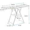 🧺 Foldable Stainless Steel Clothes Drying Rack | Single Layer | Rust-Resistant | 150 x 76 x 102 cm | Heavy-Duty - Image 2